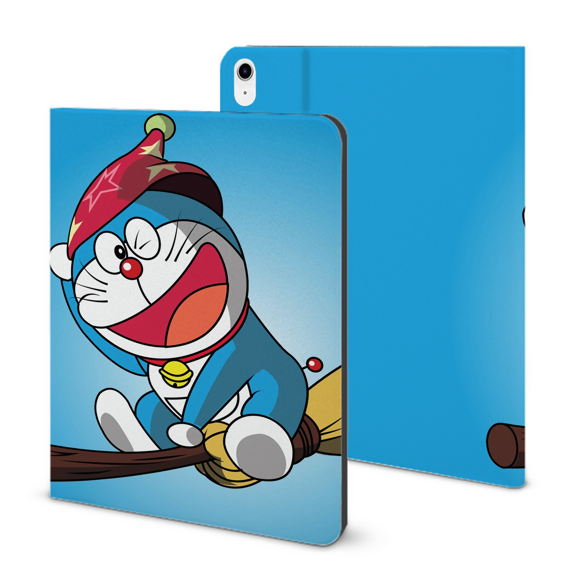 （画像用） ドラえもん Doraemon IPad ケース ブック型 PUレザー TPU 耐衝撃 軽量 薄型 ペン収納なし 全面保護 IPad 各モデル対応